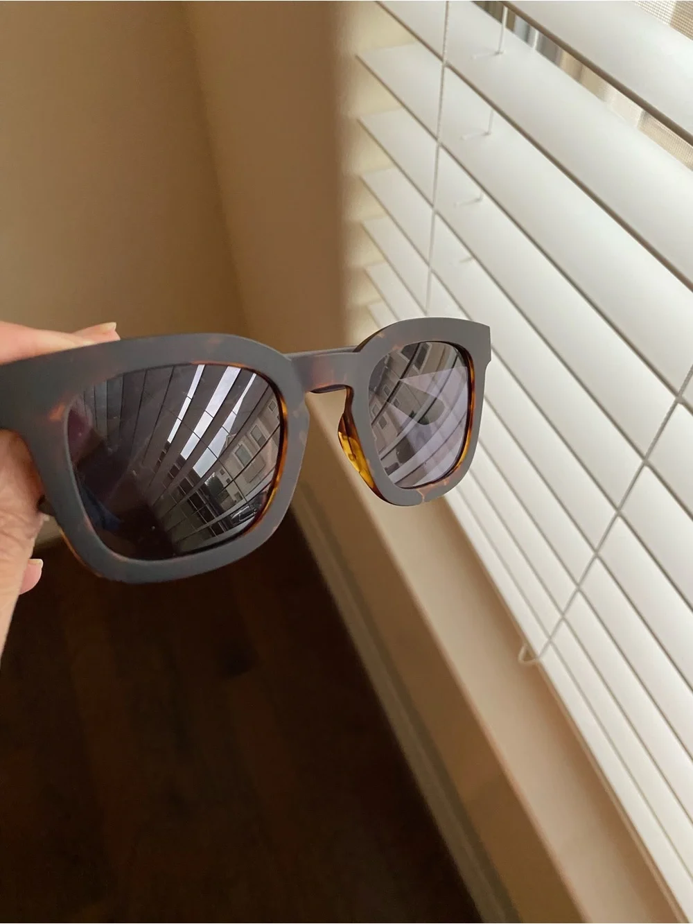 New adidas Brown Matte Tortoiseshell Square Sunglasses